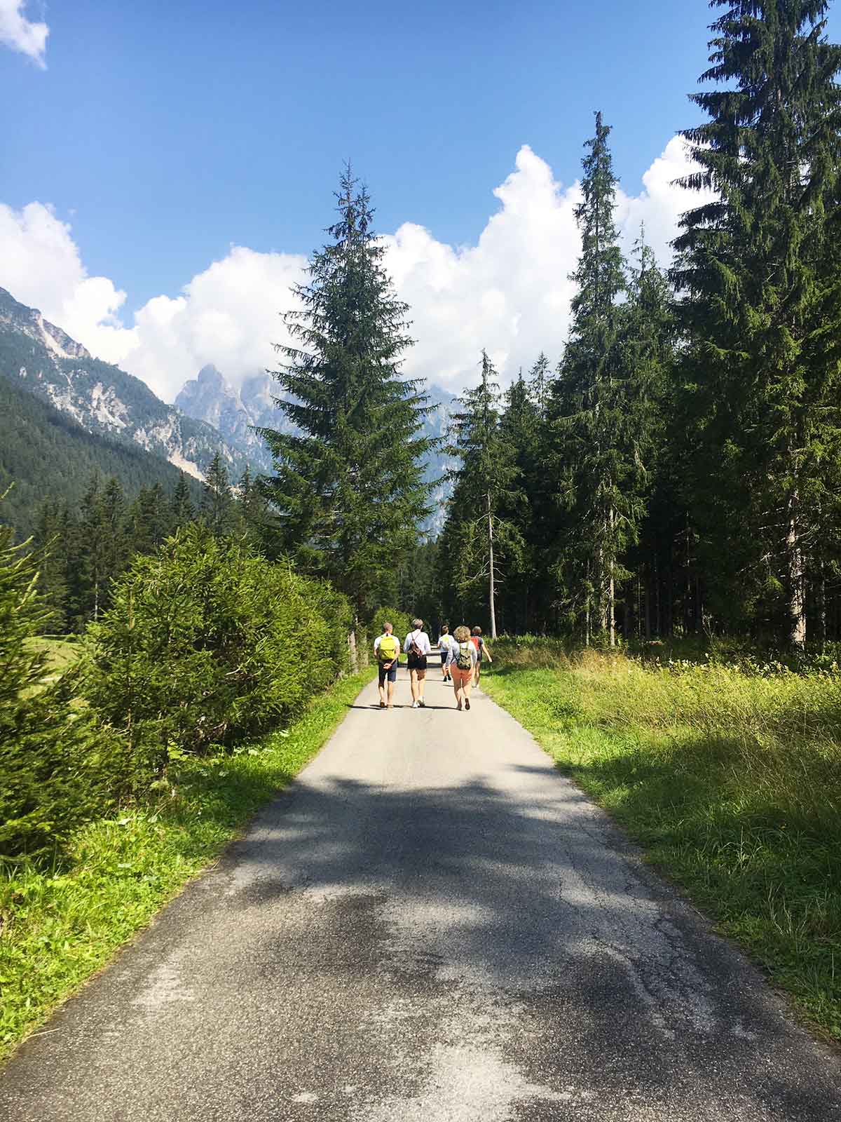 Pralongo - Auronzo percorso a piedi