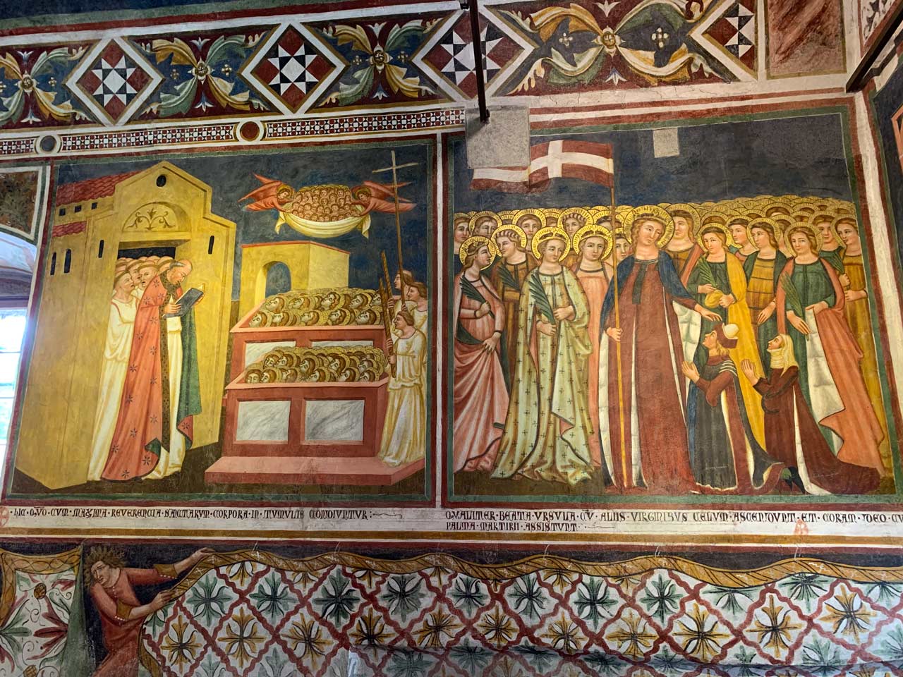 Vigo di Cadore - chiesa di Sant'Orsola - affreschi interni
