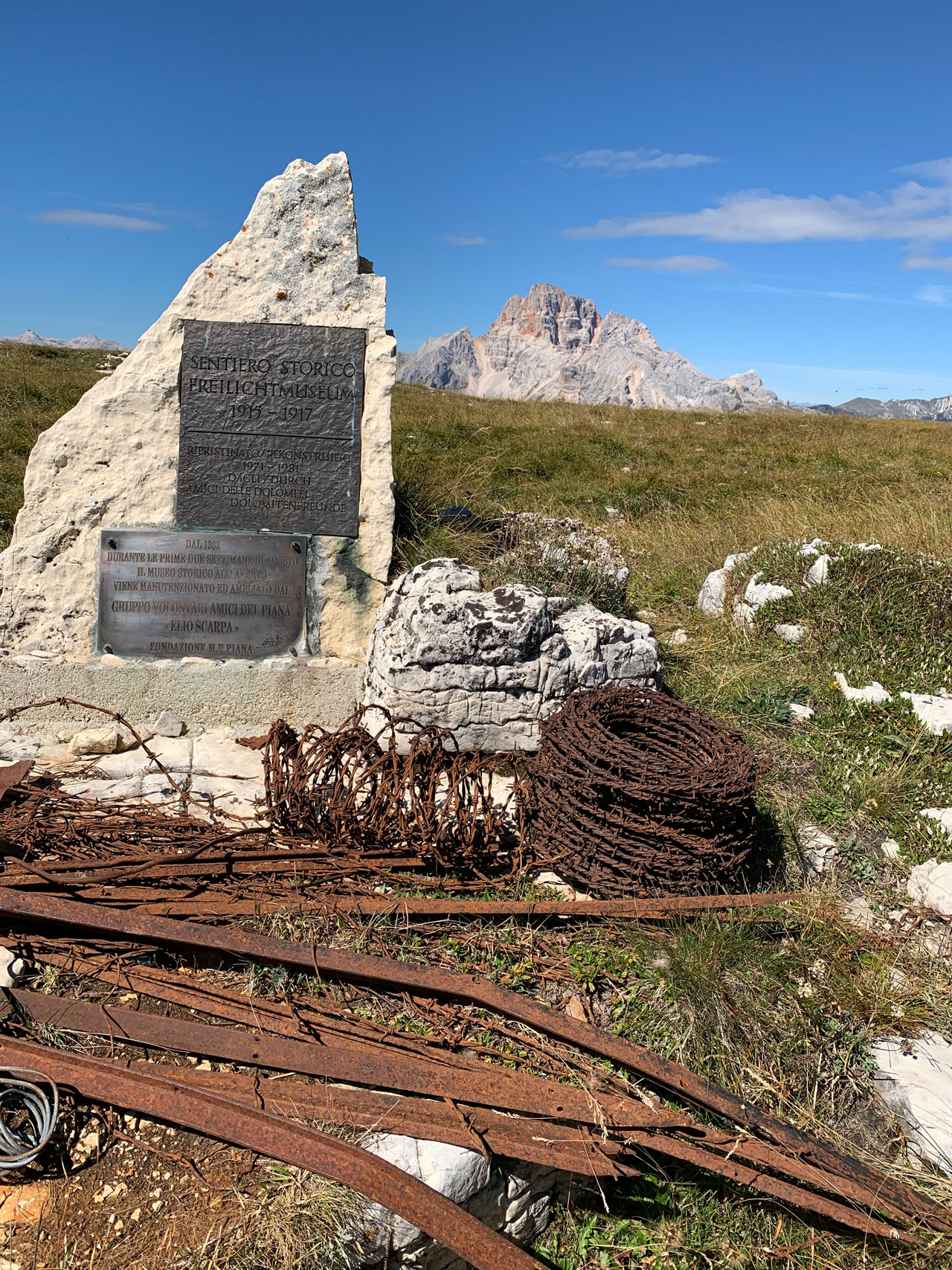 Monte Piana - inizio area della trincee